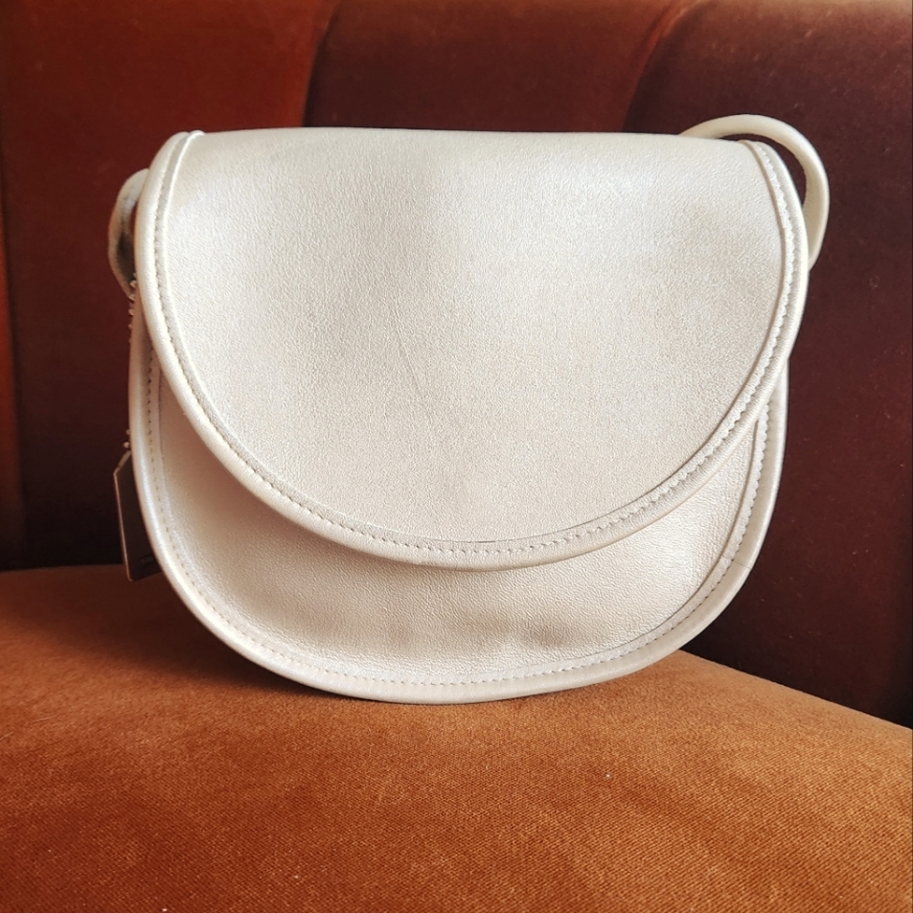 Vintage Coach Casey Bag #9923 bone  Leather USA